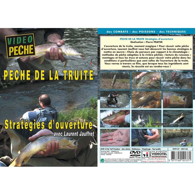 Dvd - Peche De La Truite : Strategies D’Ouverture Avec Laurent Jauffret
