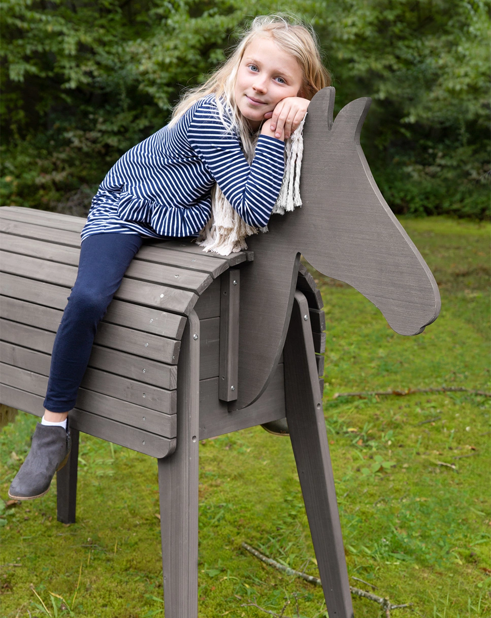 Spielpferd Outdoor (Farbe: grau)