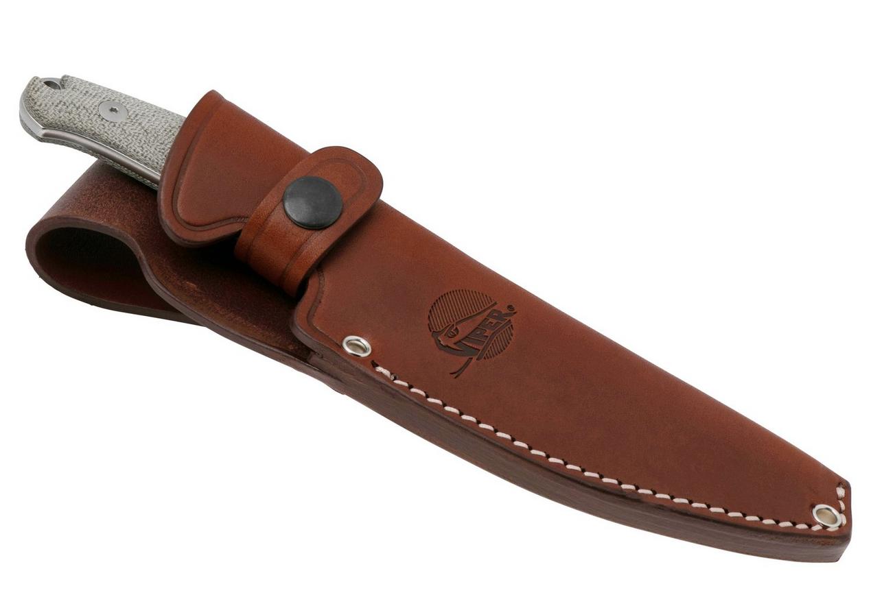 Viper Ranger VT4054CG Böhler N690, Green Canvas Micarta, vaststaand mes