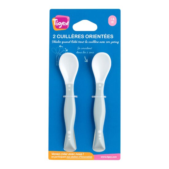 Lot de 2 Cuillères Orientables   Bleu        de               Tigex