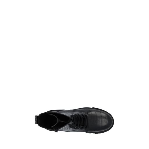 Bianco Indi Lace Støvler, Black Croco, 40