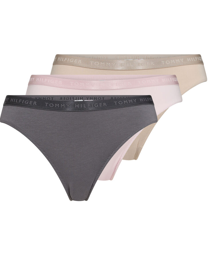 Tommy Hilfiger 3 PACK BIKINI Light pink/cash creme/fossil