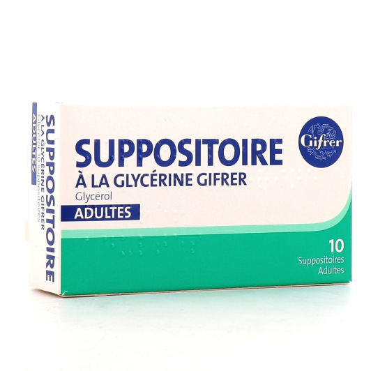 Suppositoires à la Glycérine Gifrer pour Adultes x10
