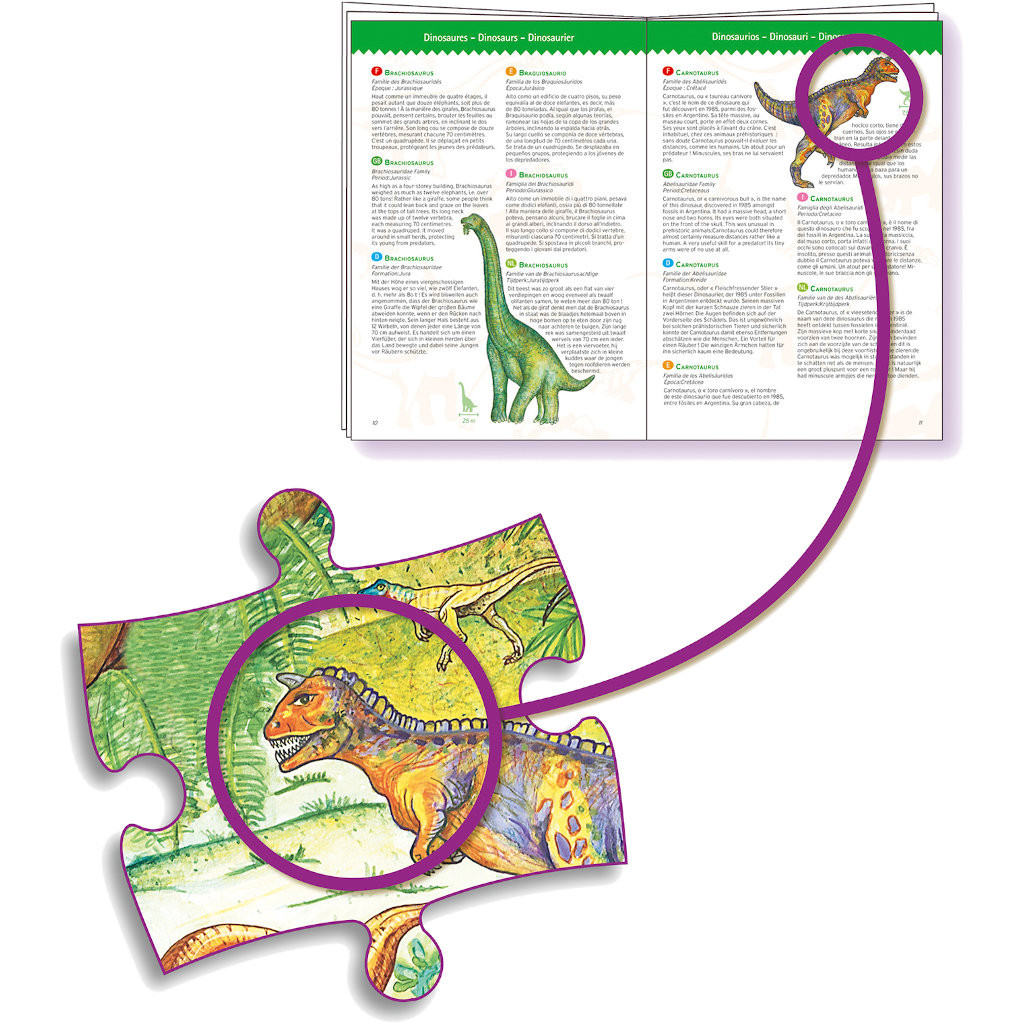 Puzzle Observation - Dinosaures (+ livret) - 100 Pièces