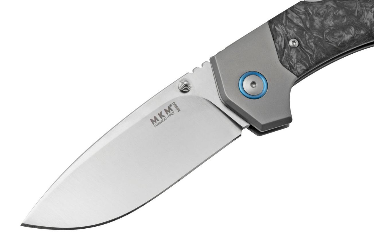 MKM Hero Stonewashed Carbonfiber, Titanium Bolsters, zakmes