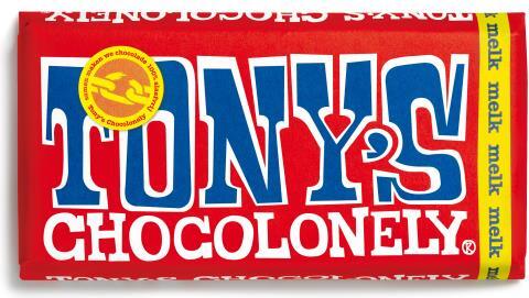 Tony's Chocolonely melk 180 gr