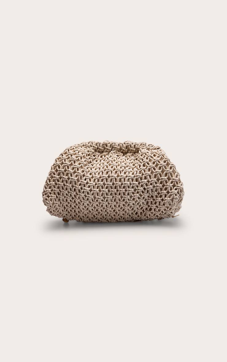 Crème Sac Pochette Coquillage Au Crochet