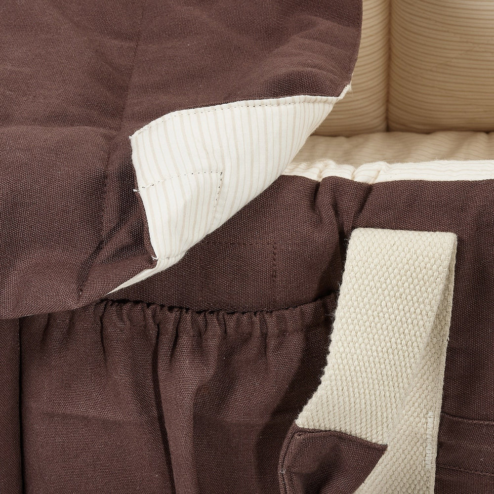 Køb COPENHAGEN COLORS Brown With Cream Solid Stripe Organic Multifunctional Babylift Vol. 2