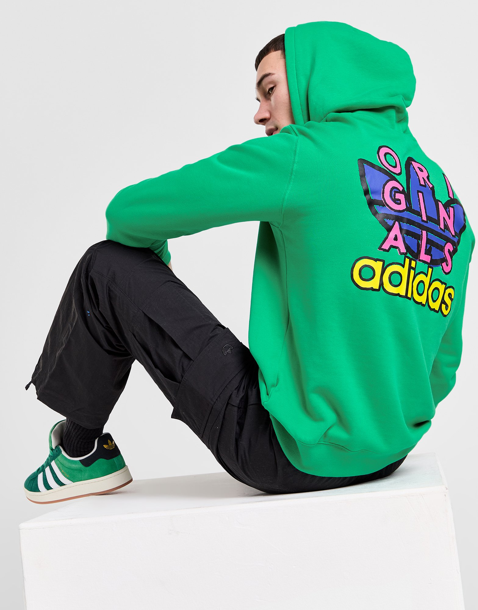adidas Originals Sweat à Capuche Trefoil Homme