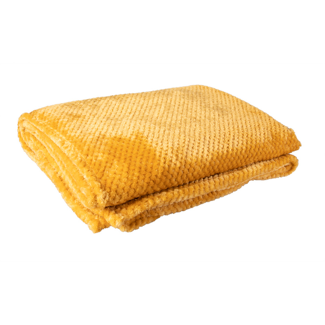 Kuscheldecke - ca. 150 x 200 cm - curry