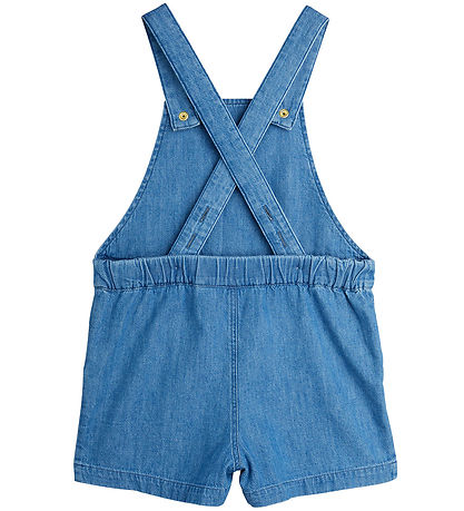 Mini Rodini Latzhosen - Denim - Note - Blau