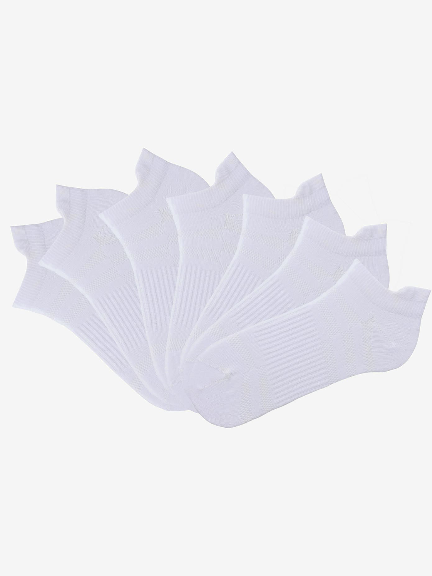 Socquettes à structure piqué