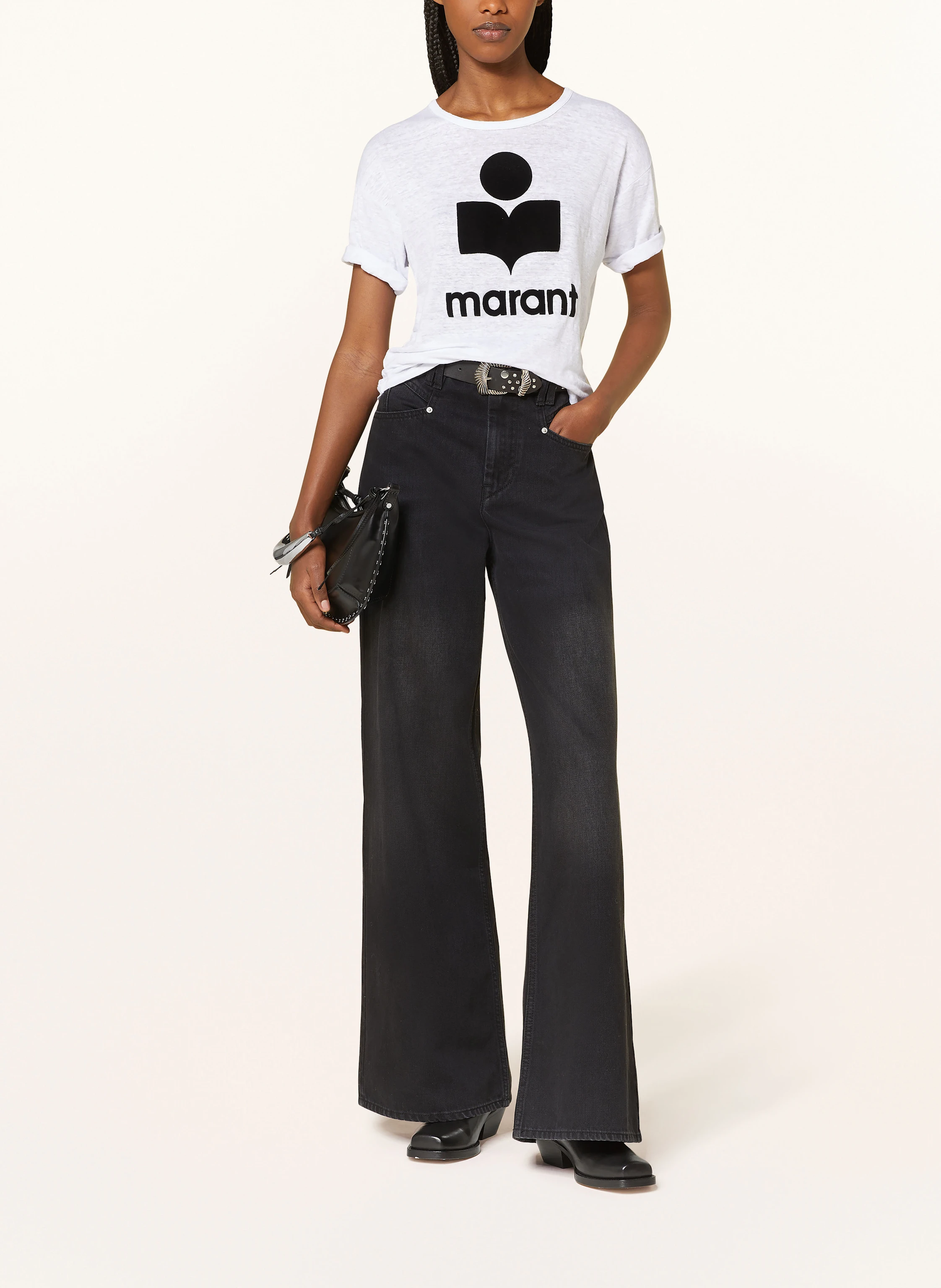 MARANT ÉTOILE T-Shirt KOLDI aus Leinen