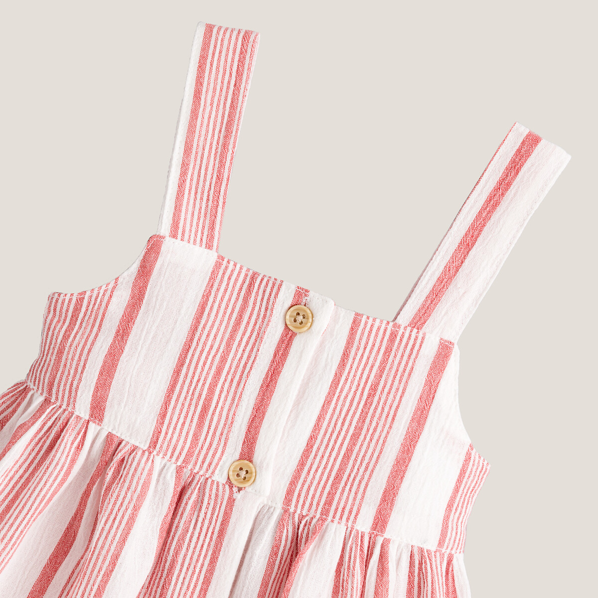 COLEÇÃO LA REDOUTE<br>Vestido listrado com alças