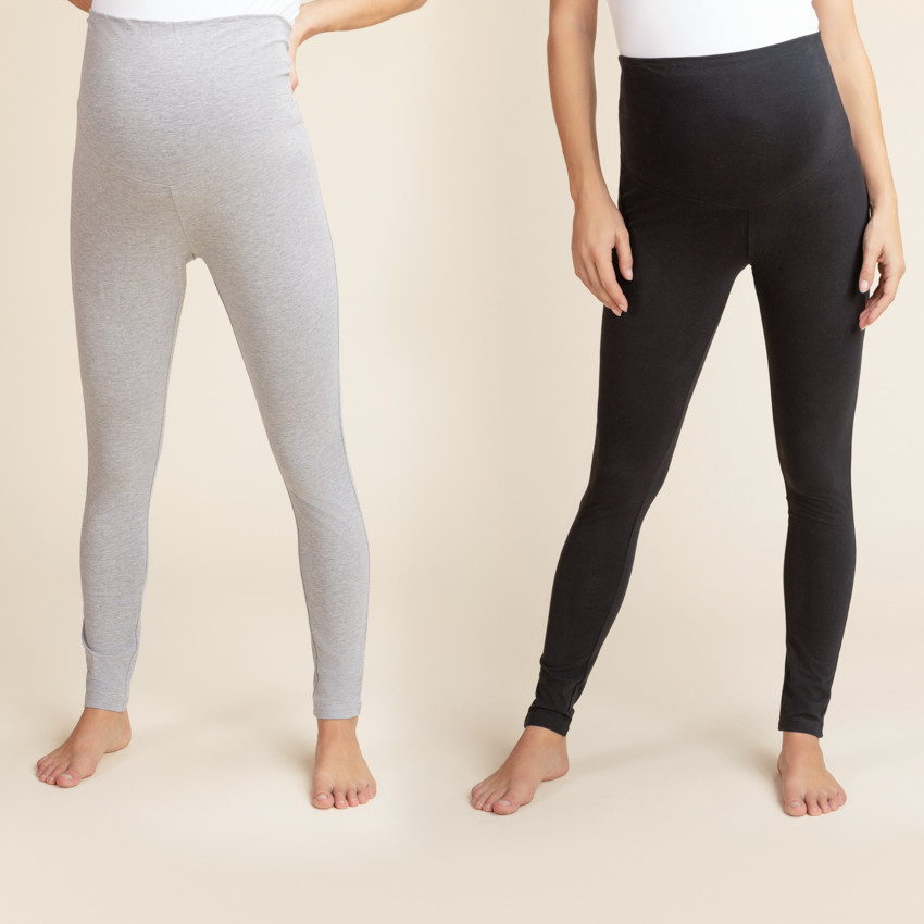 Lot de 2 leggings à bandeau haut