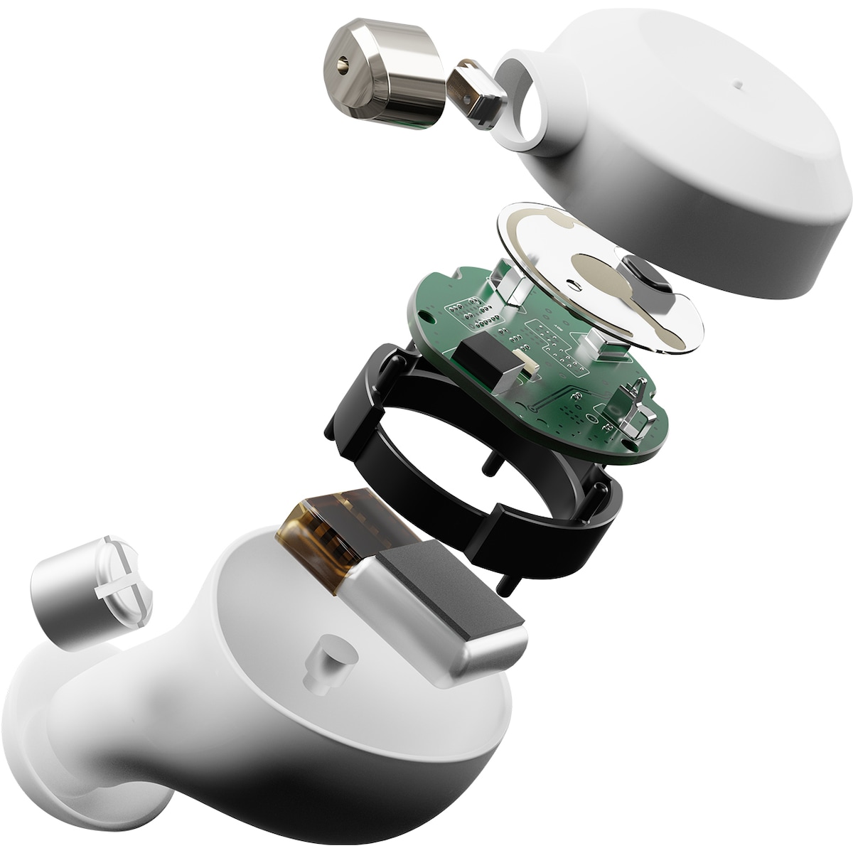 Sudio Fem helt trådløse in-ear hodetelefoner (hvit)