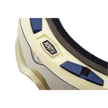 Lunettes moto 100% BARSTOW - ARNO - ECRAN IRIDIUM SILVER - Beige