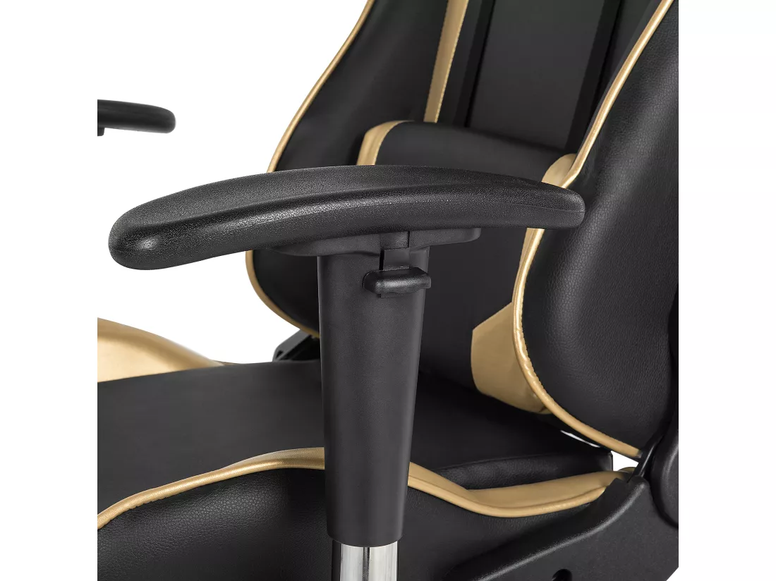 Siège de gaming KNIGHT Cuir PU Doré