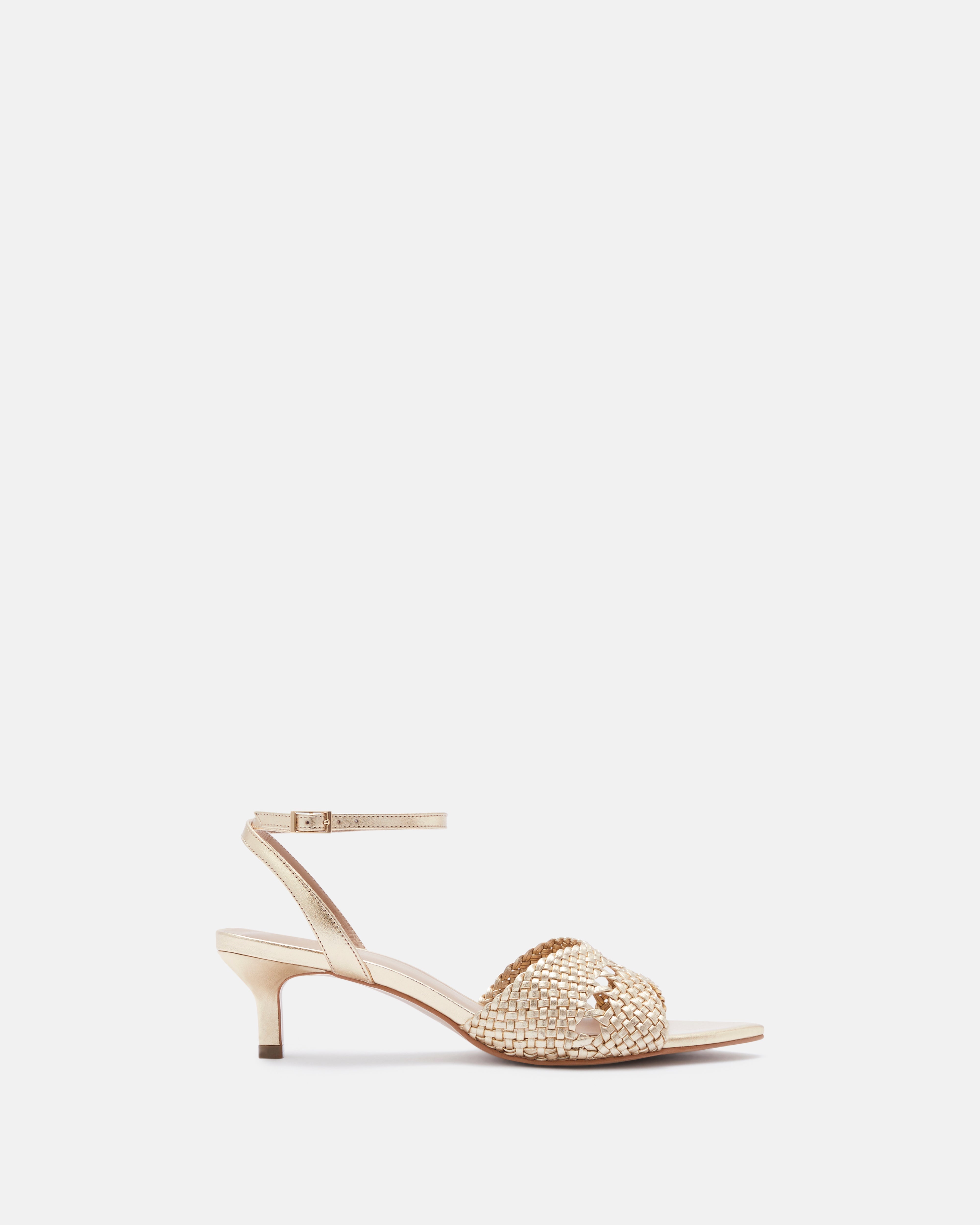 SANDALES KLEYA/MET PLATINE