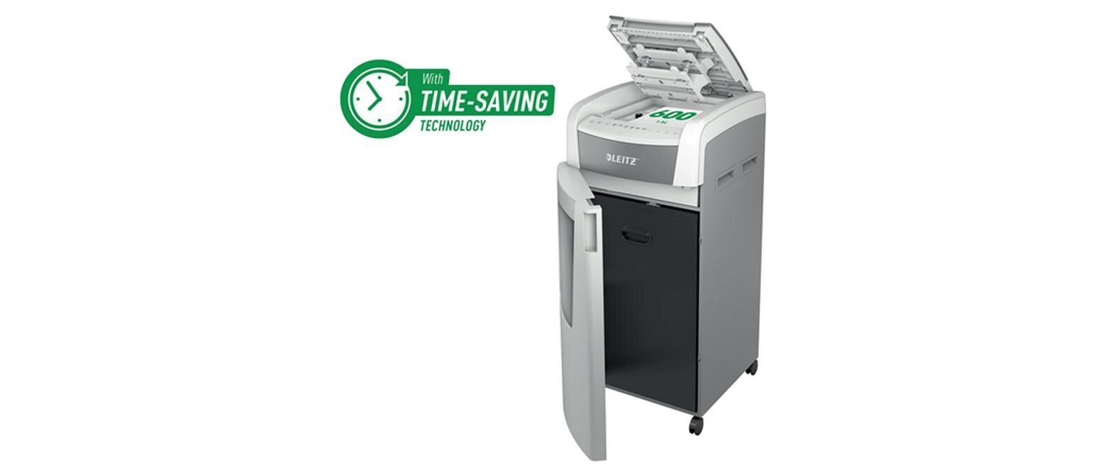 Aktenvernichter IQ Autofeed Office Pro 600, P-5, 600 Blatt<br>Automatischer Dokumentenvernichter (auto) mit Mikroschnitt für sichere Vernichtung vertraulicher Unterlagen