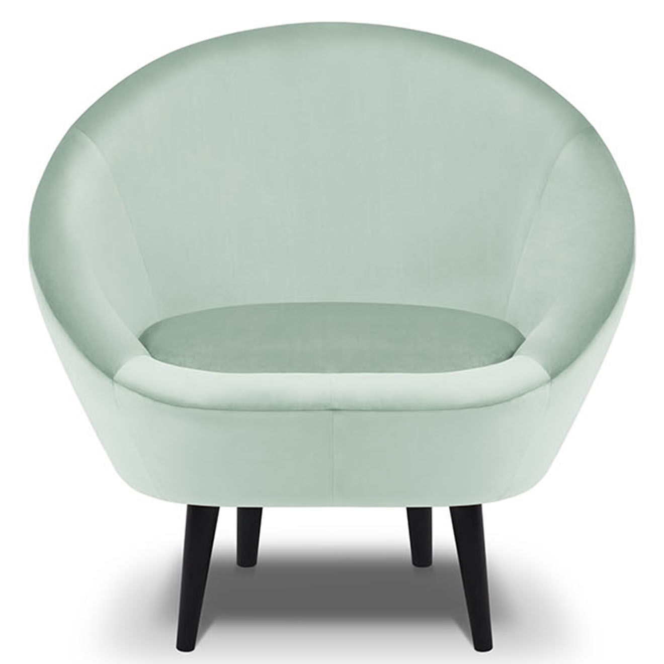 Mazzini Sofas Fauteuil velours petale menthe - 94x90x92 cm