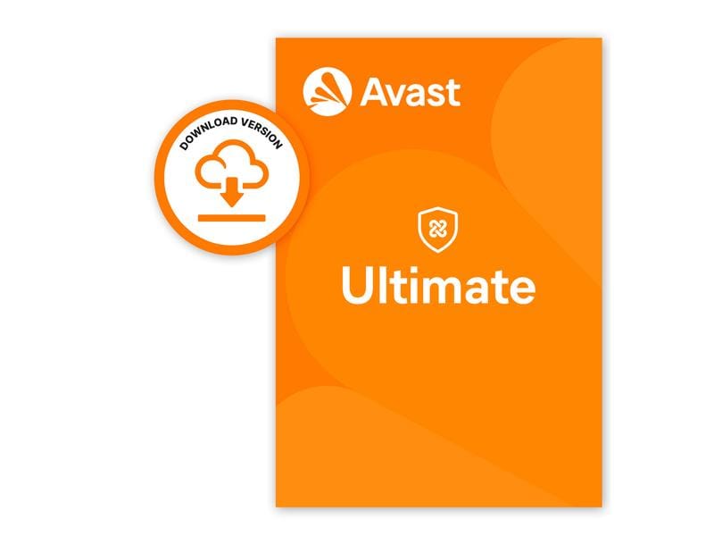 Avast Ultimate ESD, Vollversion, 1 Gerät, 1 Jahr Umfassende Sicherheits-, Privatsphäre- und Leistungsoptimierungs-App in einem Download