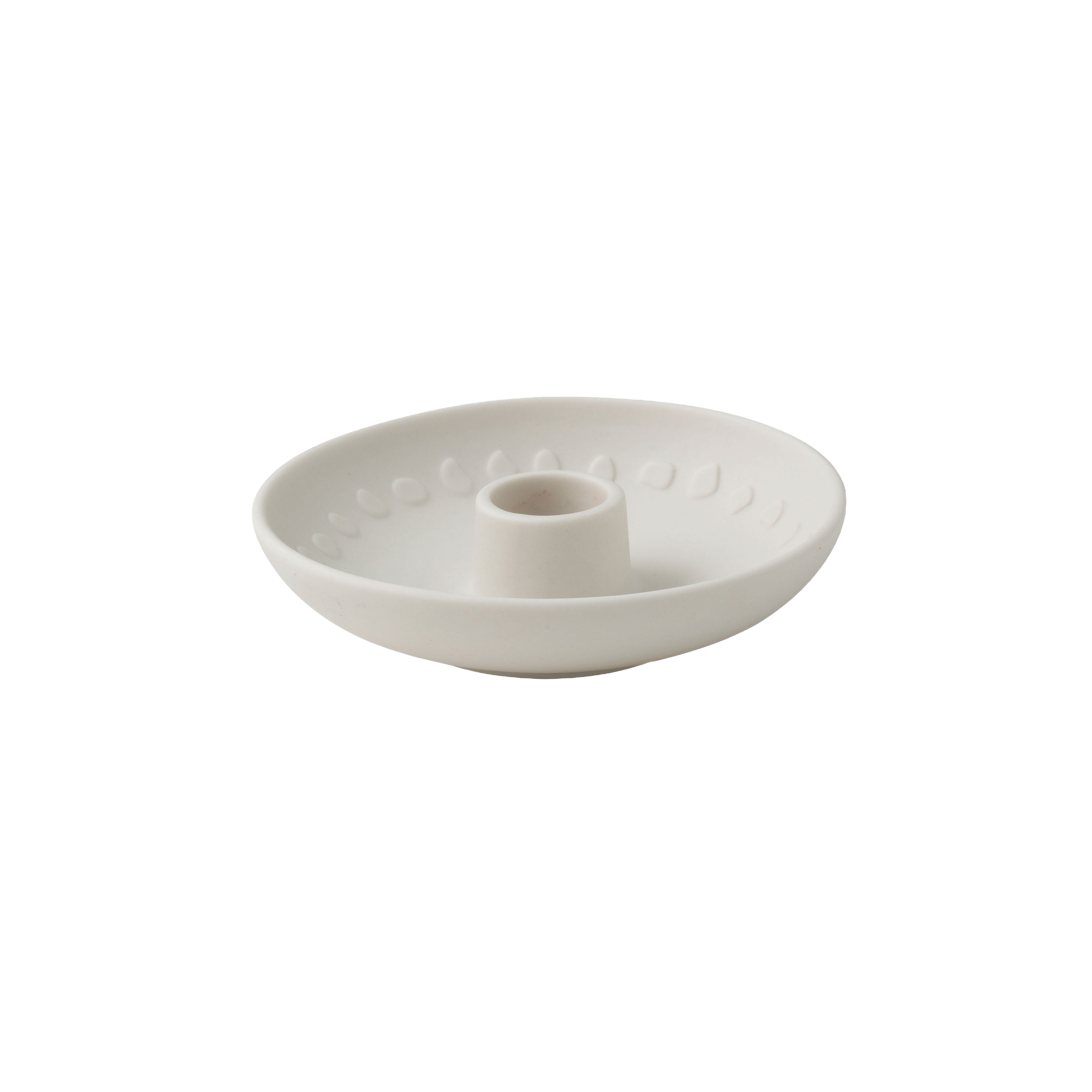 It's my home Candlestick holder White, 4.7'' x 1.2'', Premium Porcelain