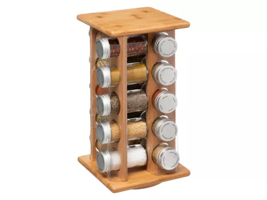 20 pots à épices en Bambou avec Épices incluses - Five