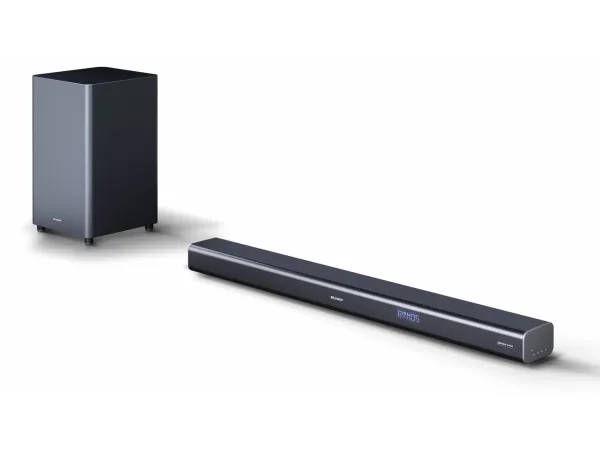 Sharp HT-SBW460 - Lydbarsystem - til hjemmebiograf - 3.1.kanal - trådløs - Bluetooth - 220 Watt (Total) - mat sort