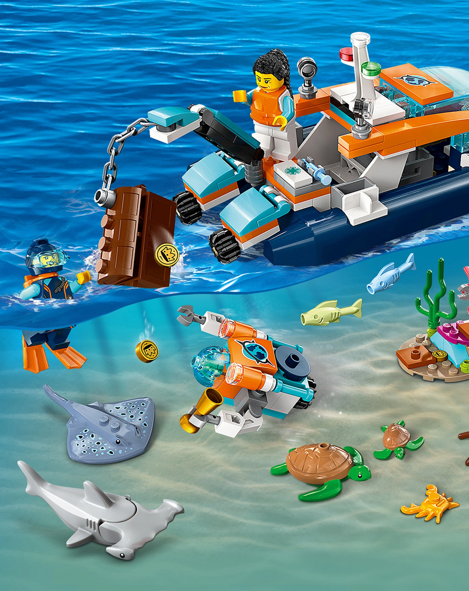 LEGO® City 60377 Meeresforscher-Boot