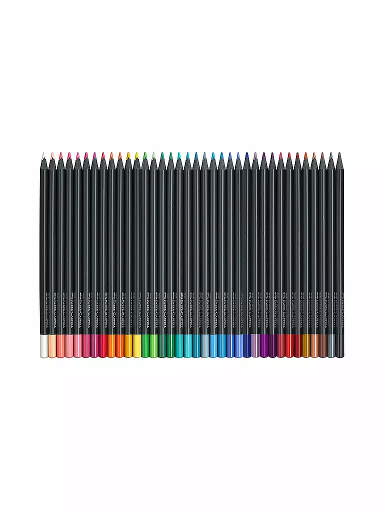 FABER-CASTELL Black Edition Bunstifte, 36er Kartonetui keine Farbe