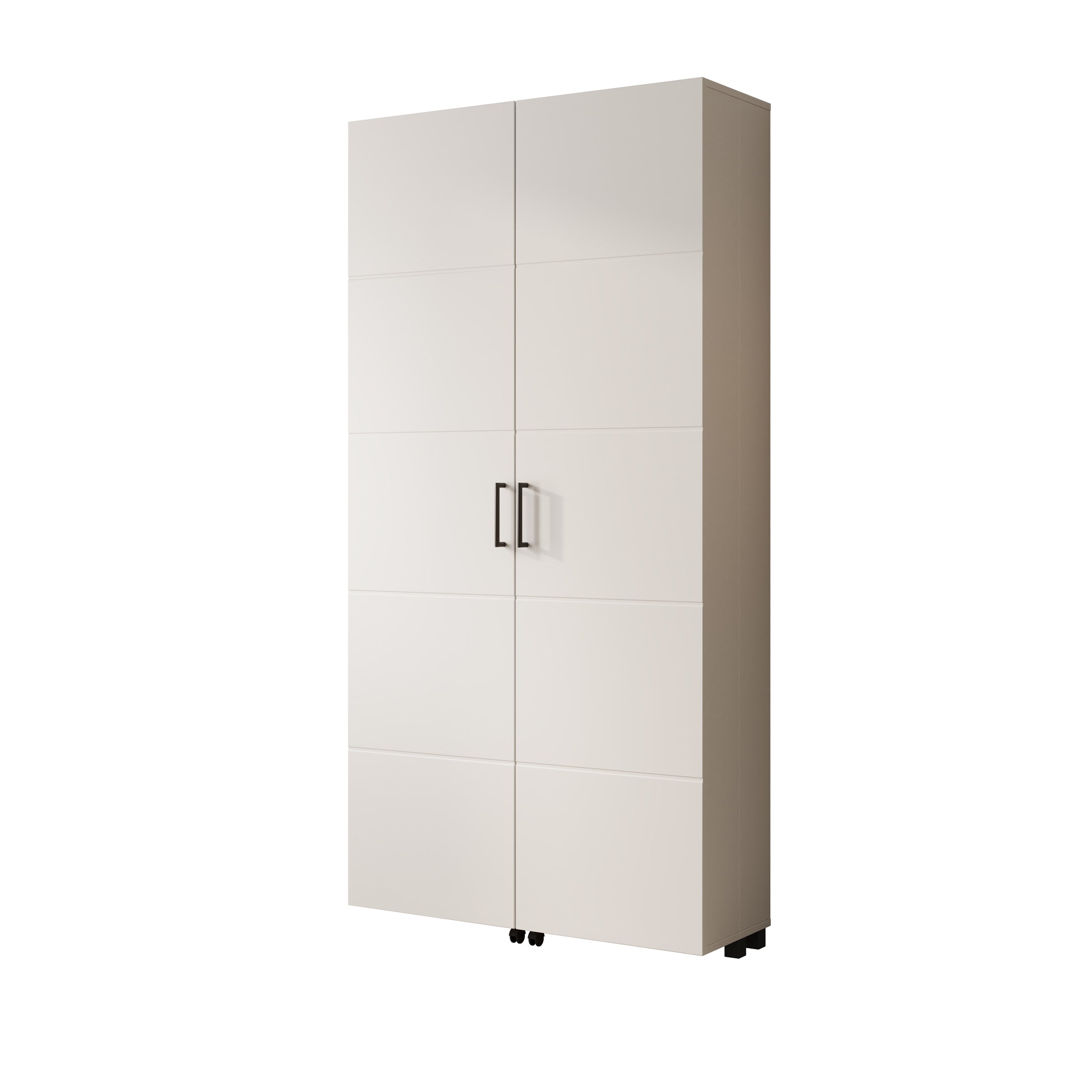 Inverly - Schoenenkast - Wit - 92x33x185 cm