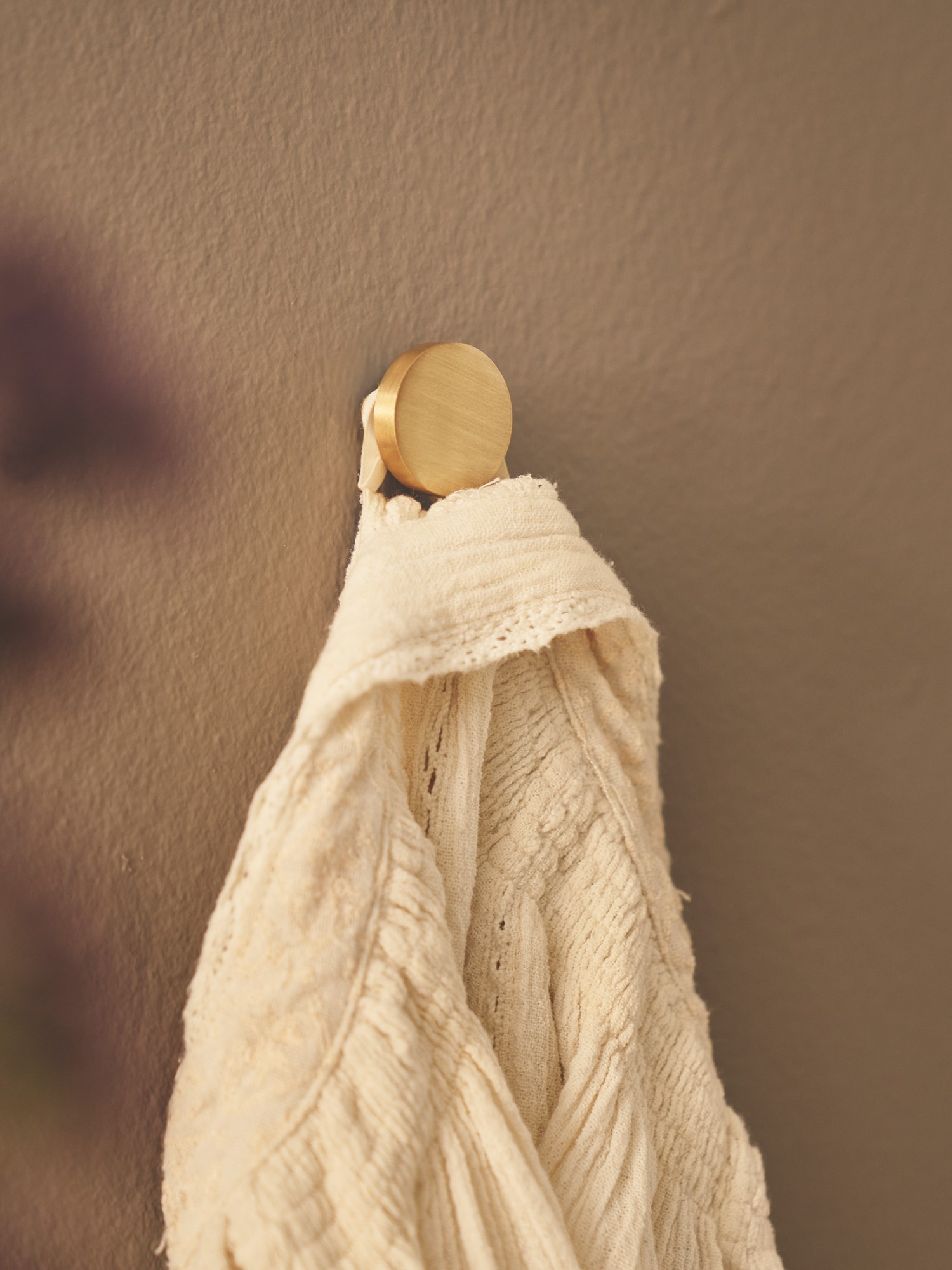 Knop | Messing. 2,6 x 1,6 cm. | Brass