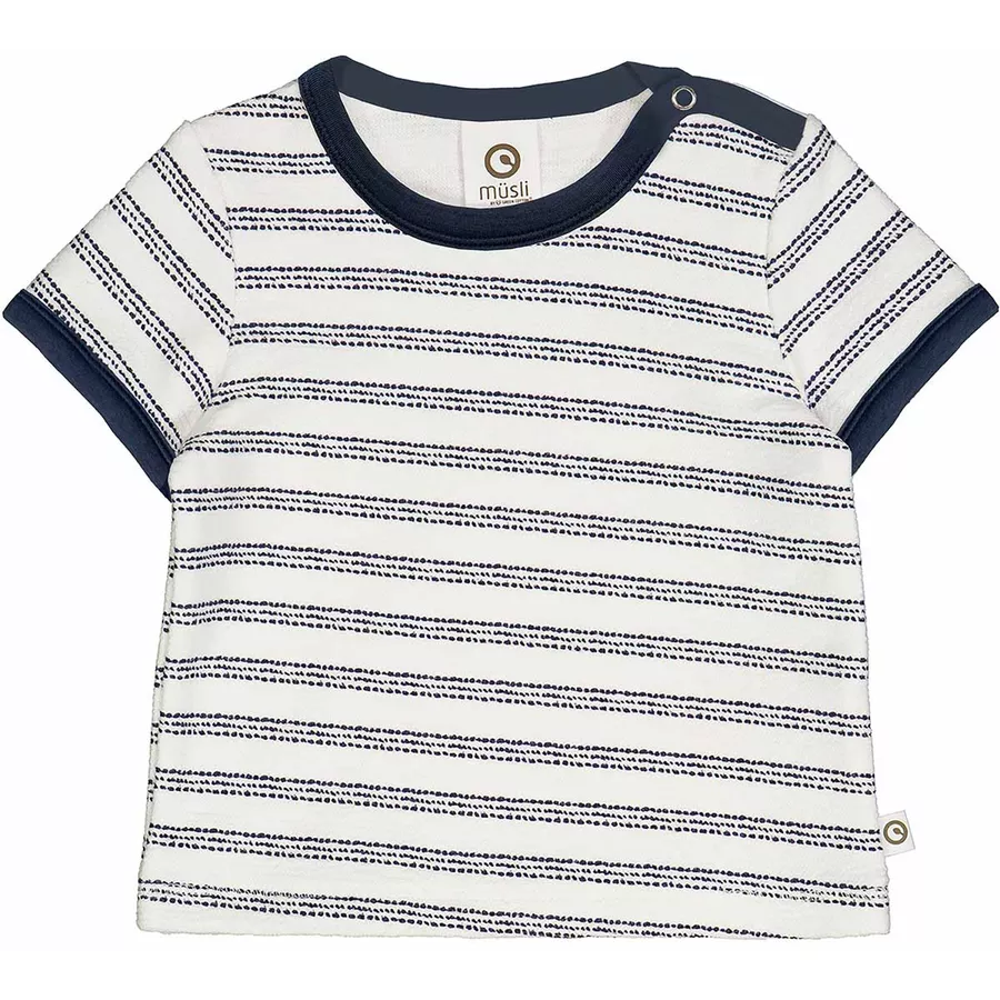 Müsli Babyshirt creamblue