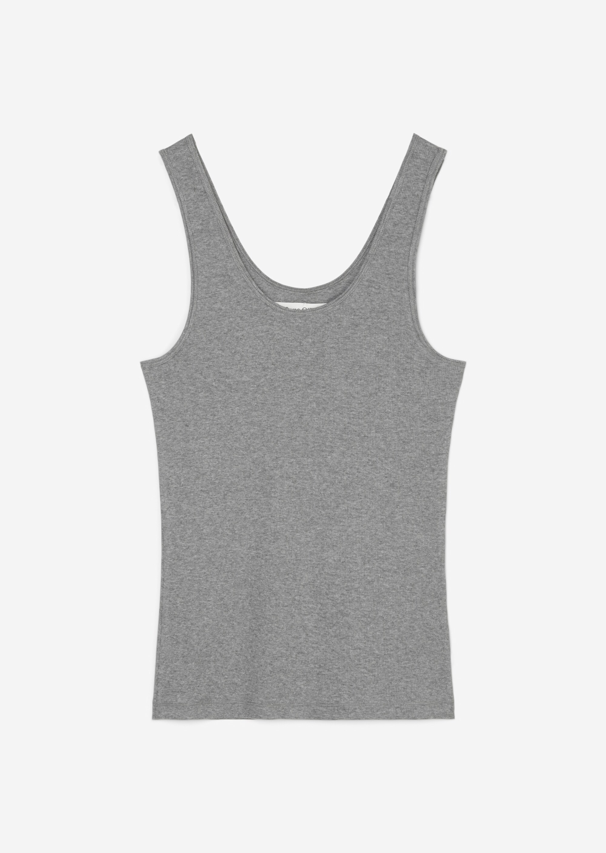 Feinripp-Tanktop slim aus reiner Bio-Baumwolle