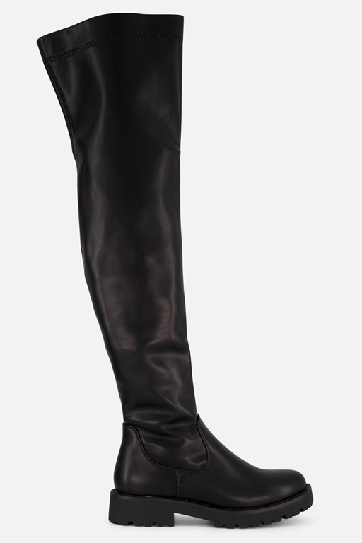 Ann Rocks Overknee hoge laarzen zwart Pu