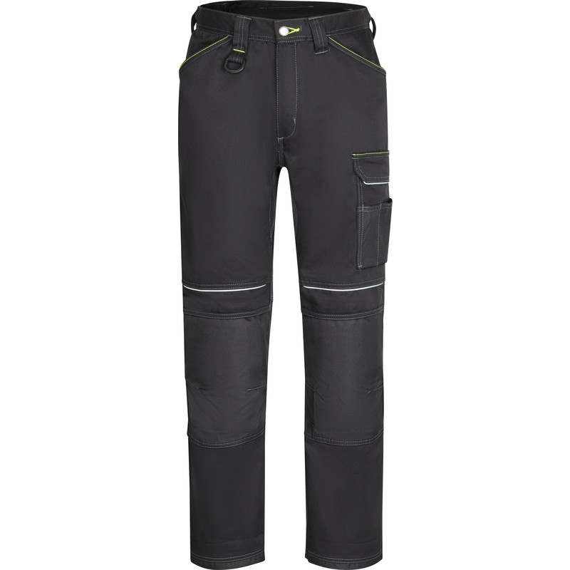 Portwest Urban werkbroek met kniezakken + gratis kniestukken 50 zwart