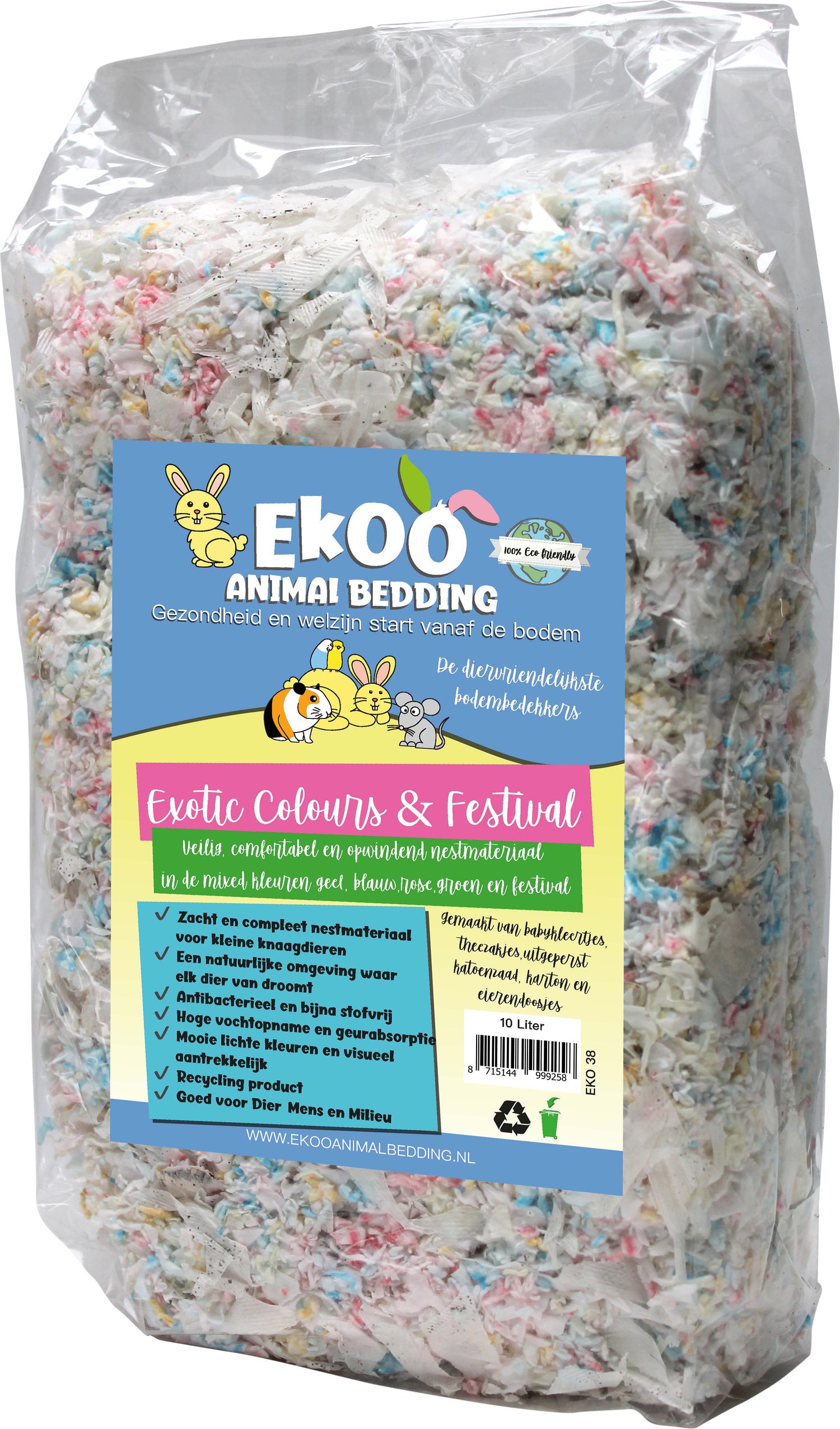 Ekoo nestmateriaal Exotic Colours & Festival 10 L