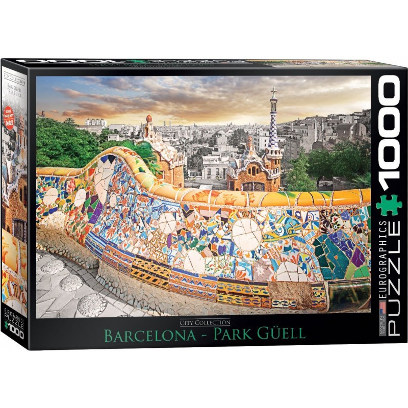 Puzzle 1000 pièces - City Collection - Barcelona Park Guëll