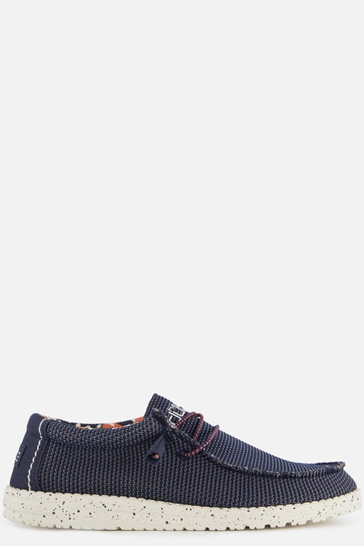 HEYDUDE Wally SOX Instappers blauw Canvas