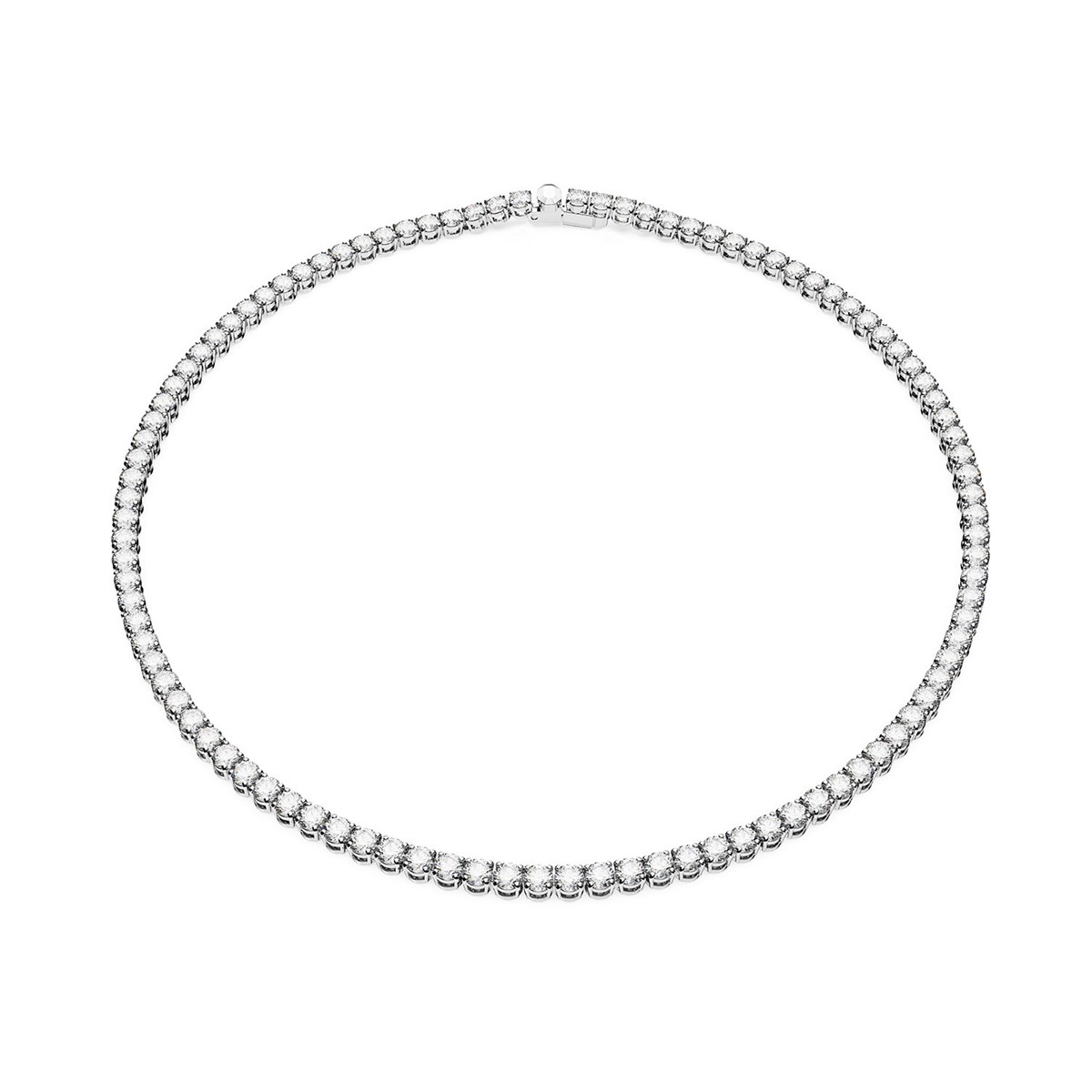 Collier Swarovski Matrix Tennis placage argenté