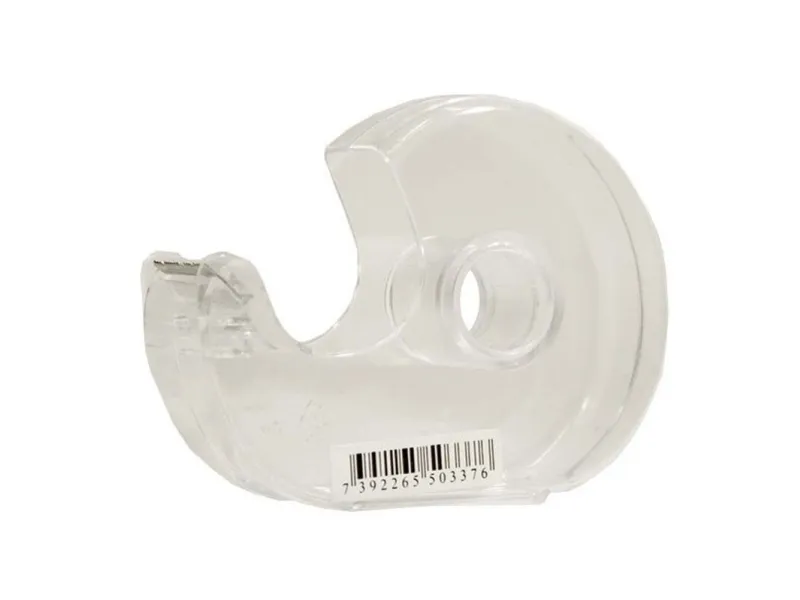 Tapedispenser plast transparent til /19mm x 33m tape