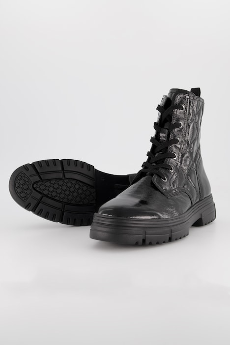 Caprice Lackleder-Boots, Steppung, Komfortweite
