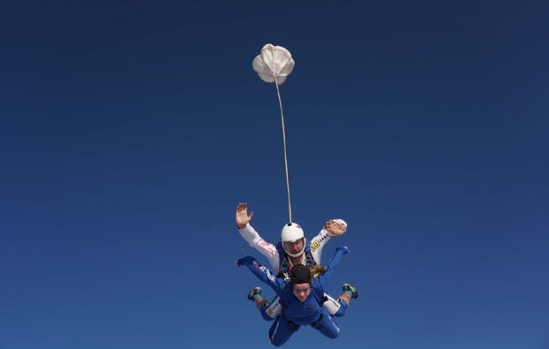 Fallschirm-Tandemsprung Winsen - Fall aus 4000m