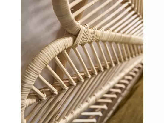 Tête de lit en rotin naturel 140 cm