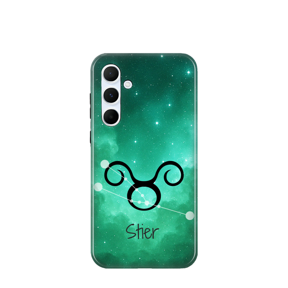 Samsung Galaxy A55 Hybrid (Kunststoff / Gummi) Hülle Stier 2 - Grün