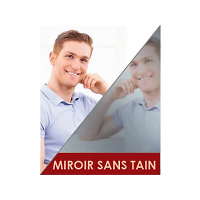 Film de vitrage miroir sans tain 100 x 90 cm