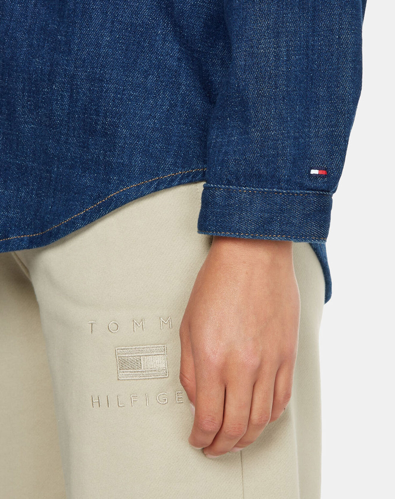 Tommy Hilfiger Chemise en jean bleu foncé