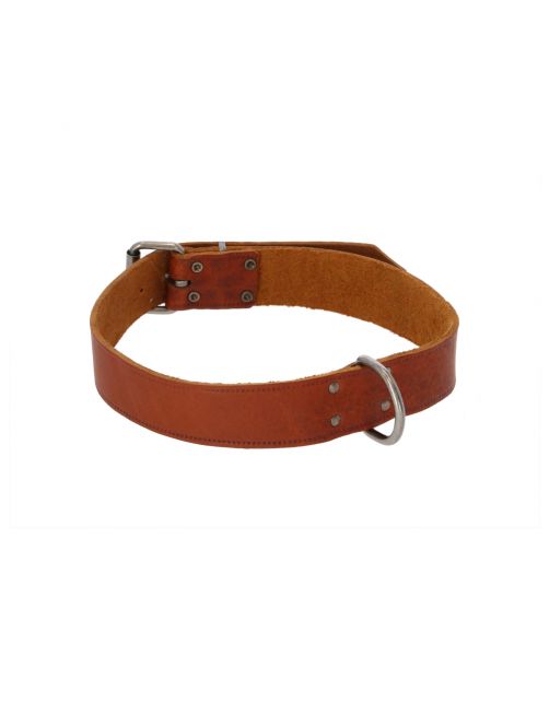 Adori Halsband Vetleder Met Print Cognac - Hondenhalsband