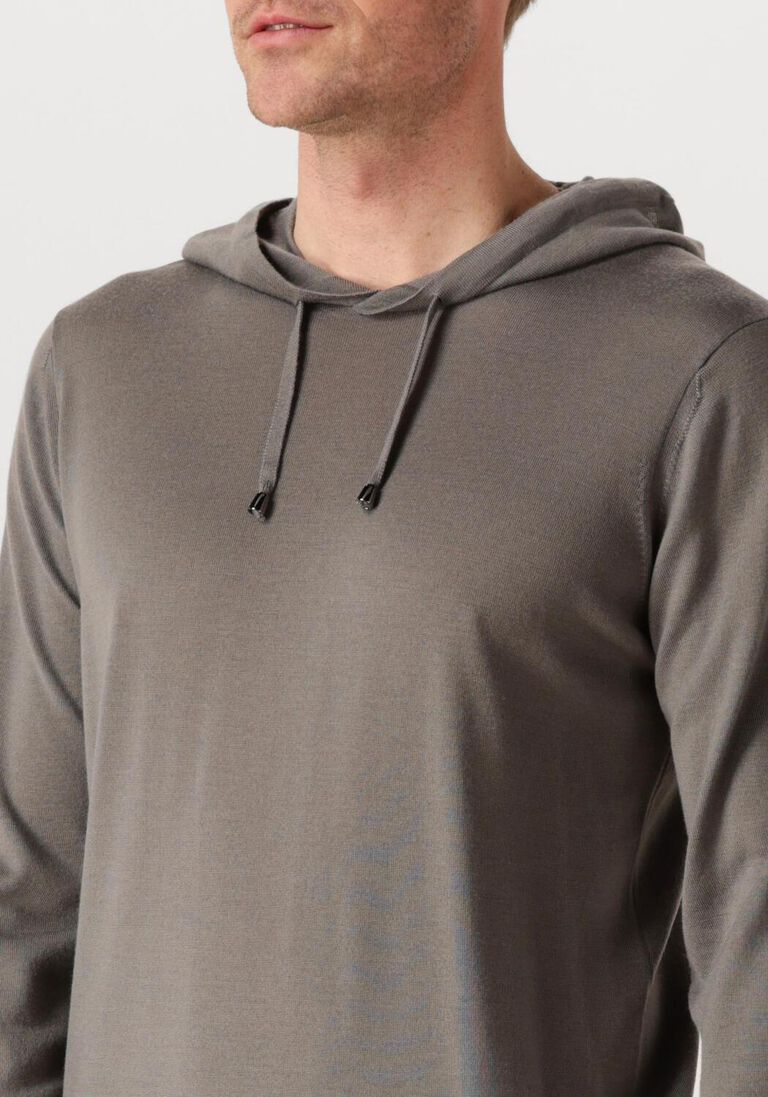bruine filippo de laurentiis truien/vesten cappuccio ml r merino